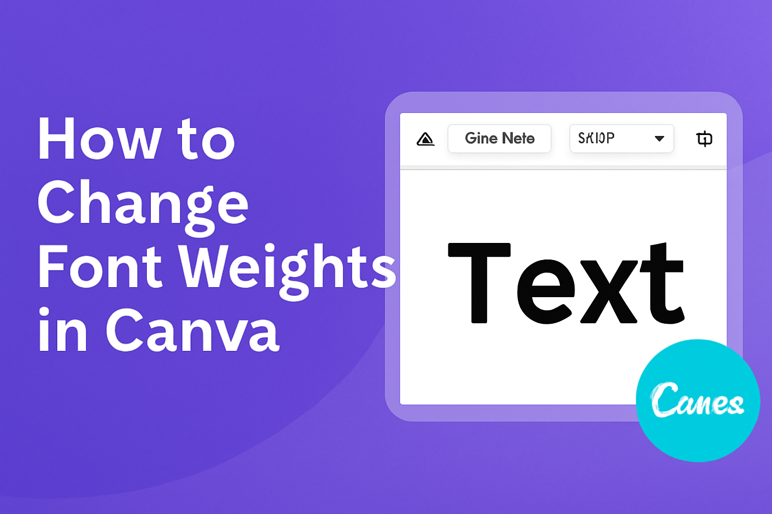 How to Change Font Weights in Canva