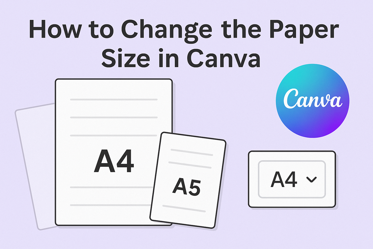 How to Change the Paper Size in Canva