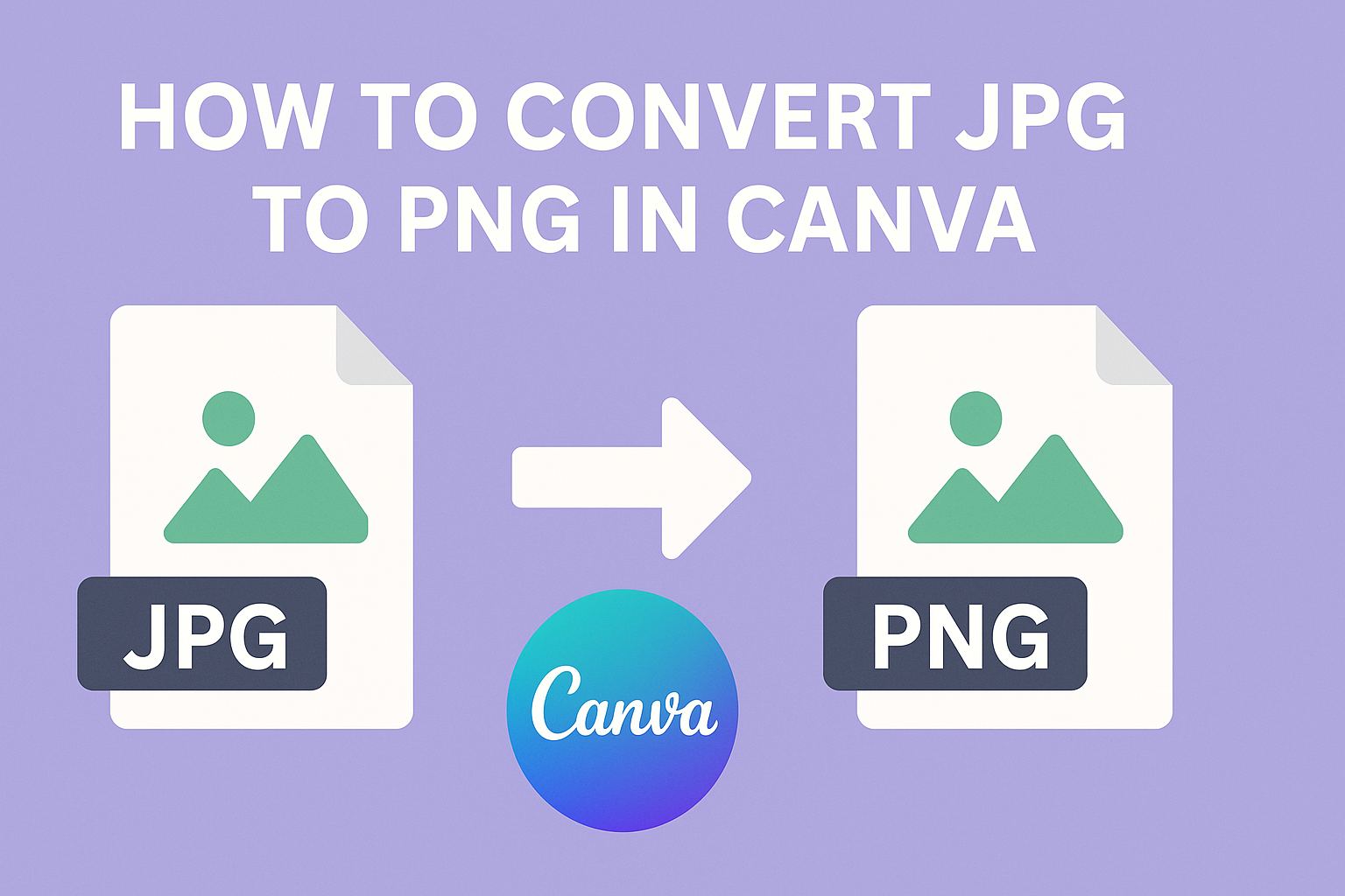 How to Convert JPG to PNG in Canva