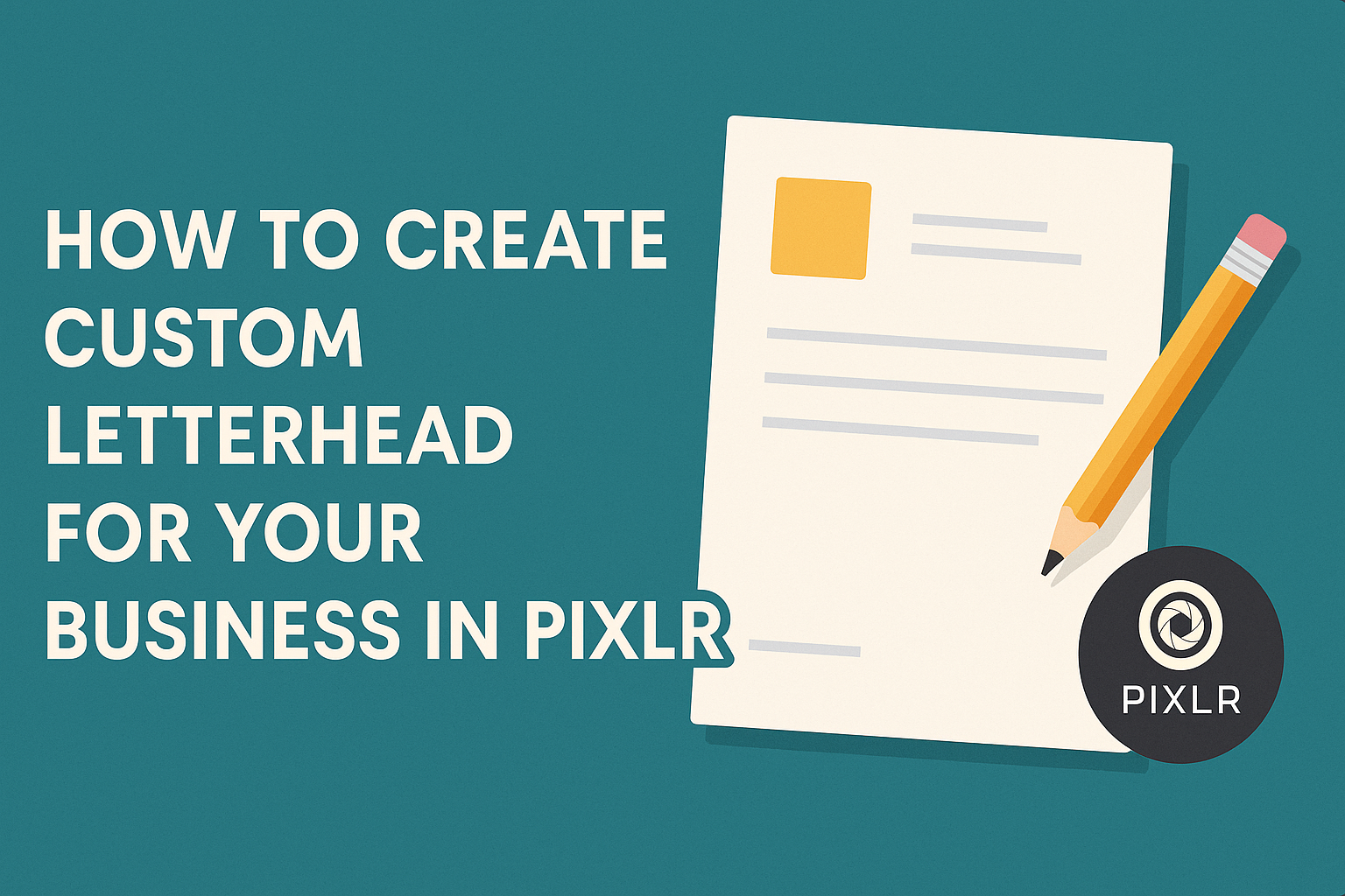 How to Create Custom Letterhead for Your Business in Pixlr