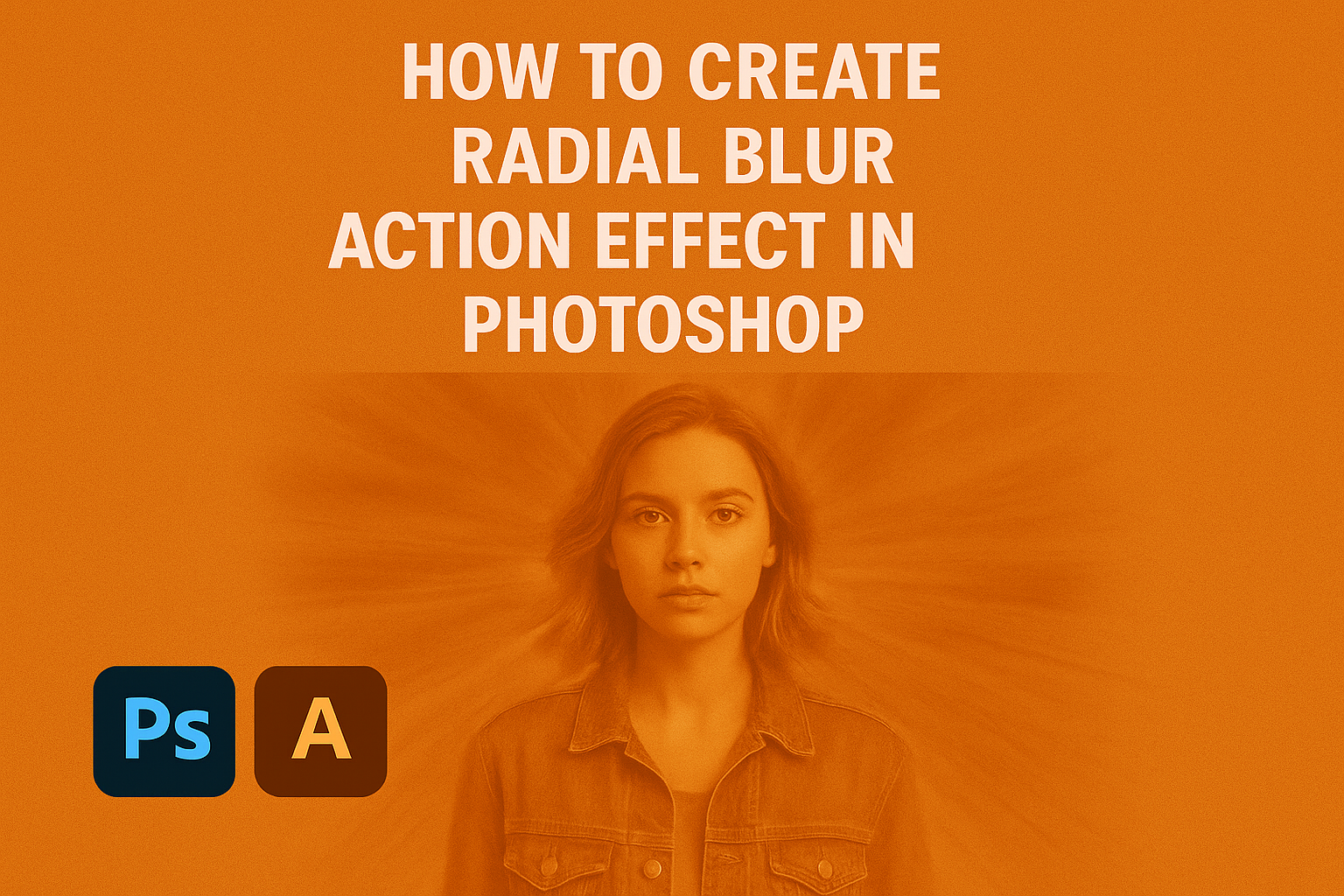 How to Create Radial Blur Action Effect in Photoshop