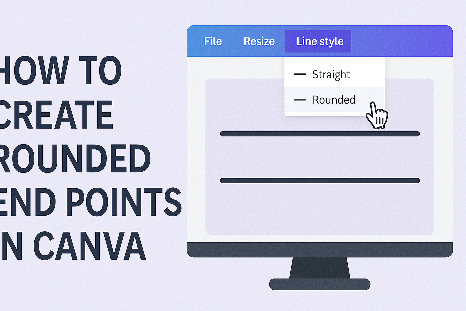 How to Create Rounded End Points in Canva