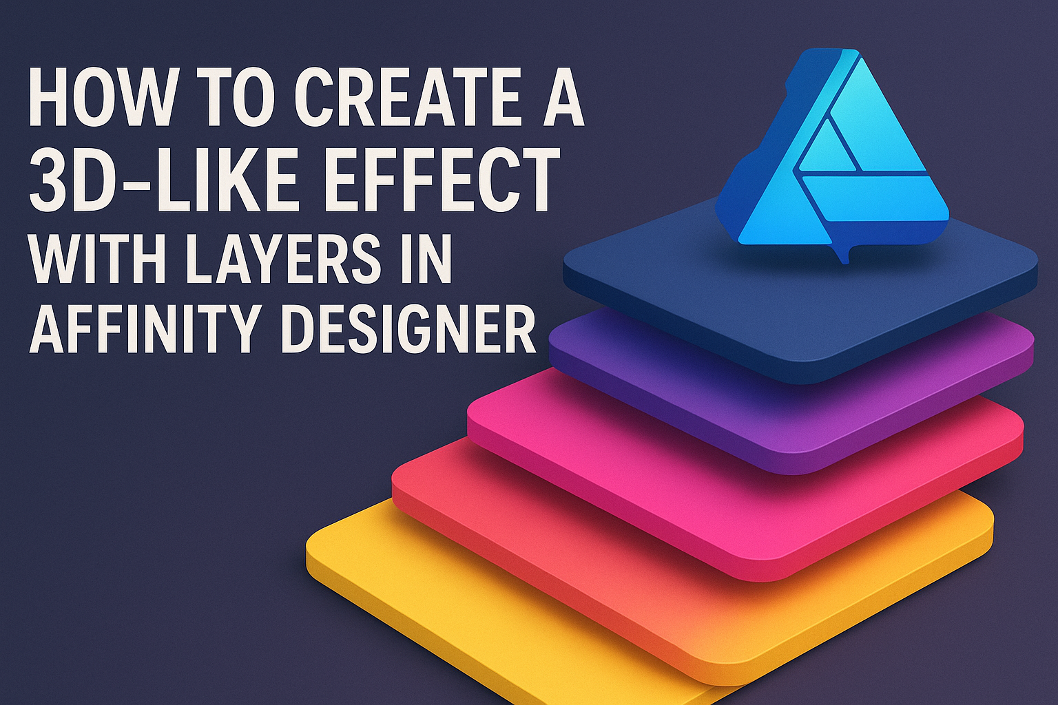 How to Create a 3D-Like Effect with Layers in Affinity Designer