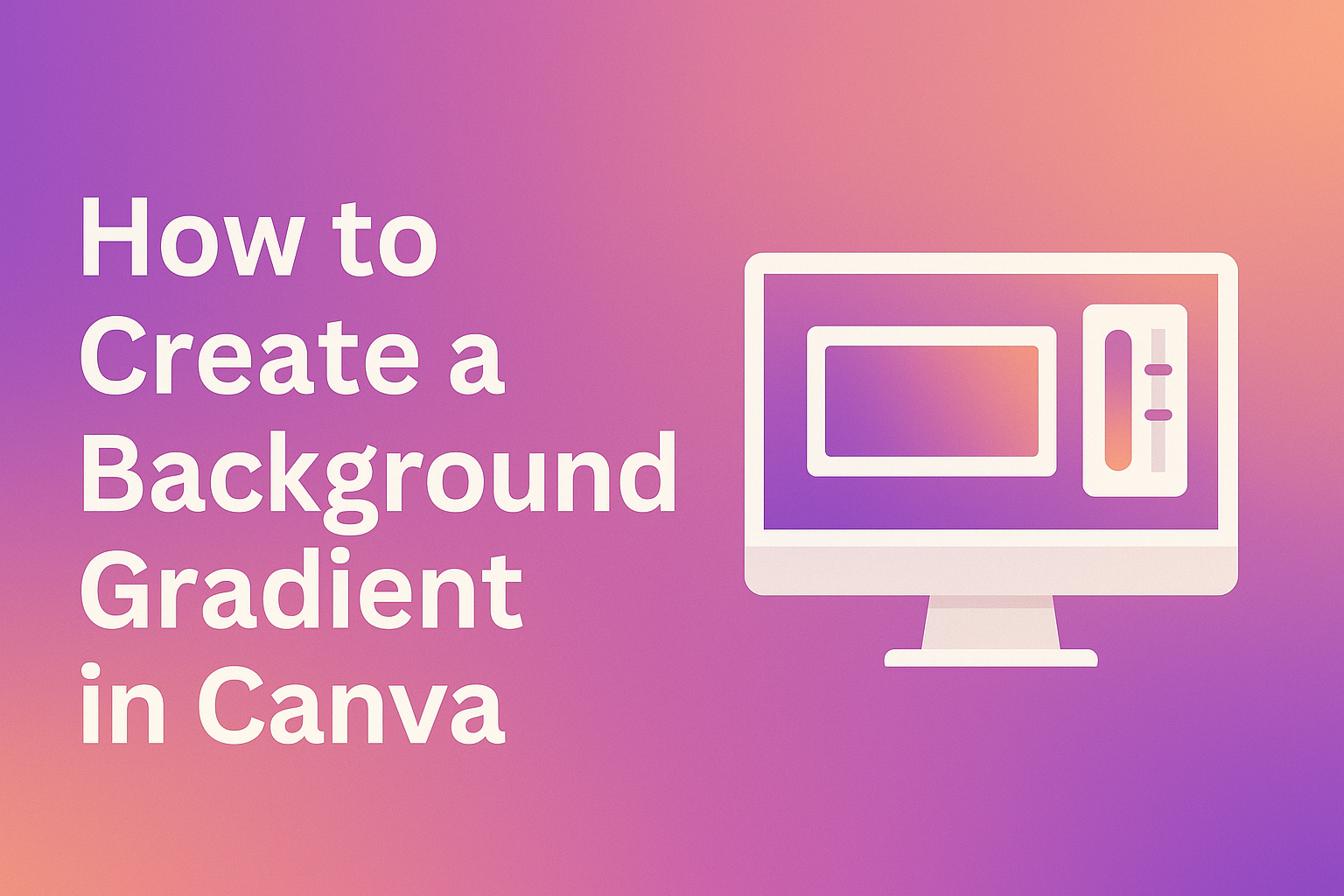 How to Create a Background Gradient in Canva