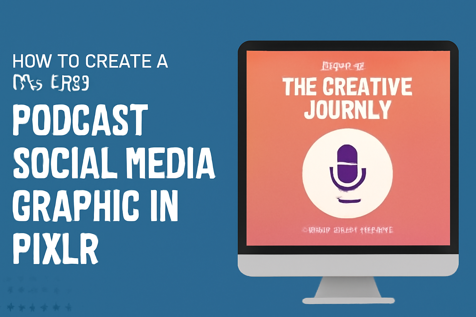 How to Create a Branded Podcast Social Media Graphic in Pixlr