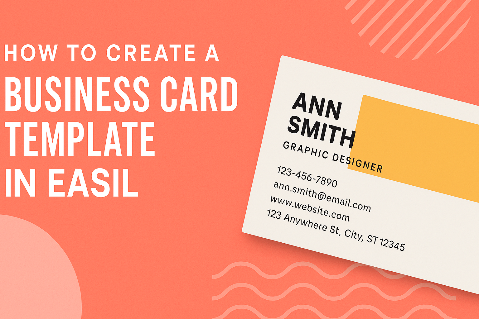 How to Create a Business Card Template in Easil