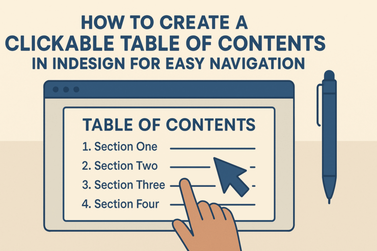 How to Create a Clickable Table of Contents in InDesign for Easy ...