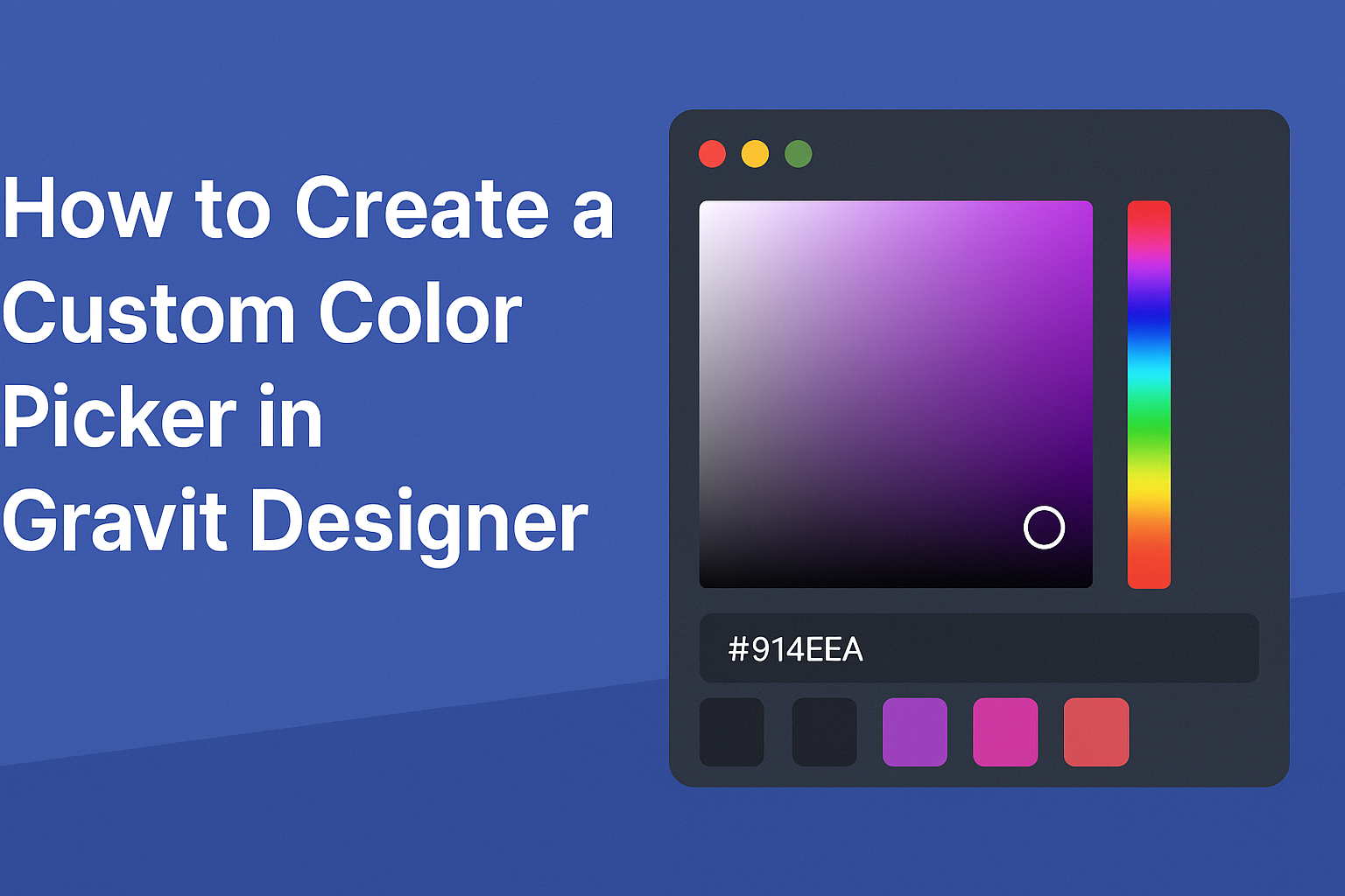 How to Create a Custom Color Picker in Gravit Designer