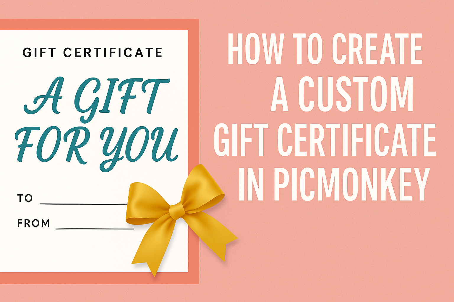 How to Create a Custom Gift Certificate in PicMonkey