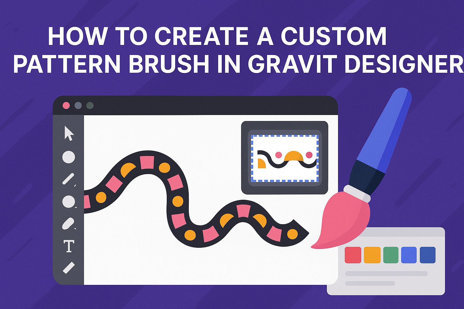 How to Create a Custom Pattern Brush in Gravit Designer