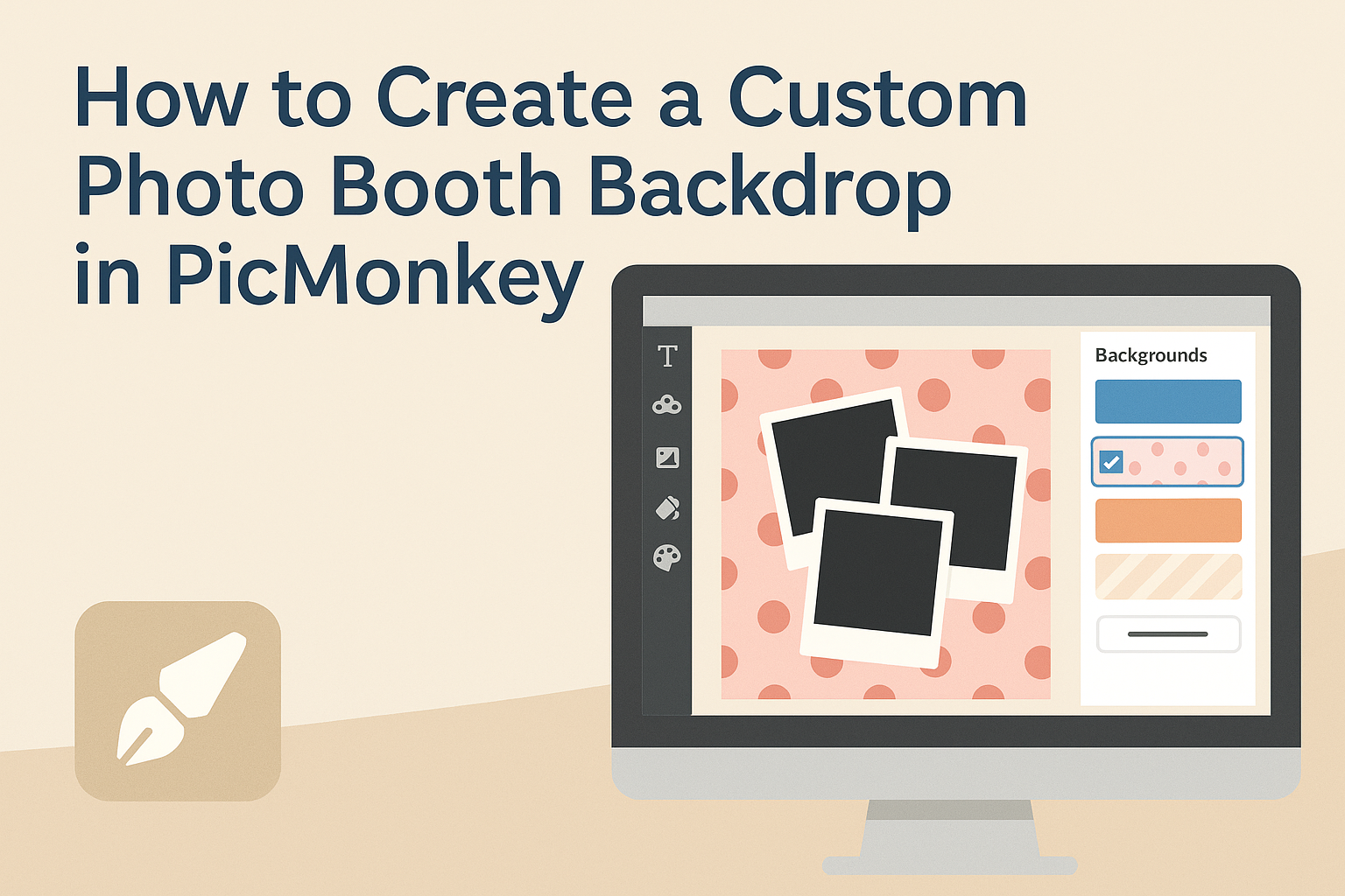 How to Create a Custom Photo Booth Backdrop in PicMonkey