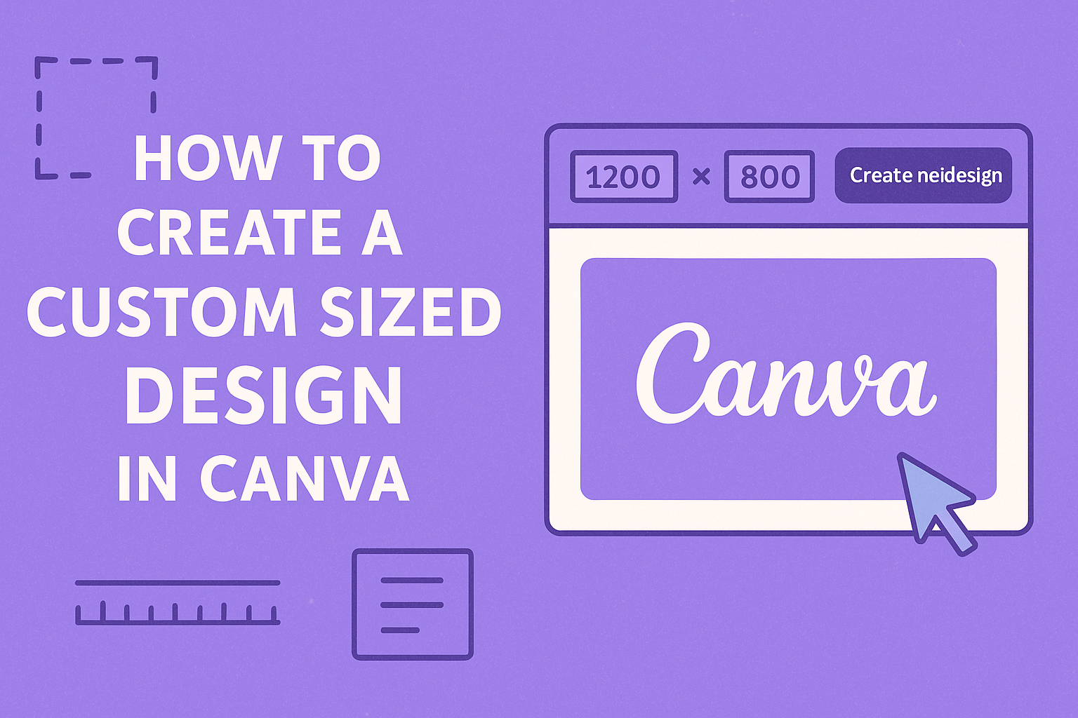 How to Create a Custom Sized Design in Canva