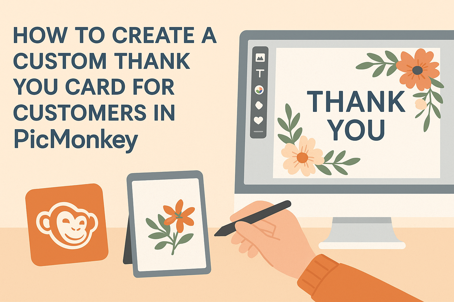 How to Create a Custom Thank You Card for Customers in PicMonkey