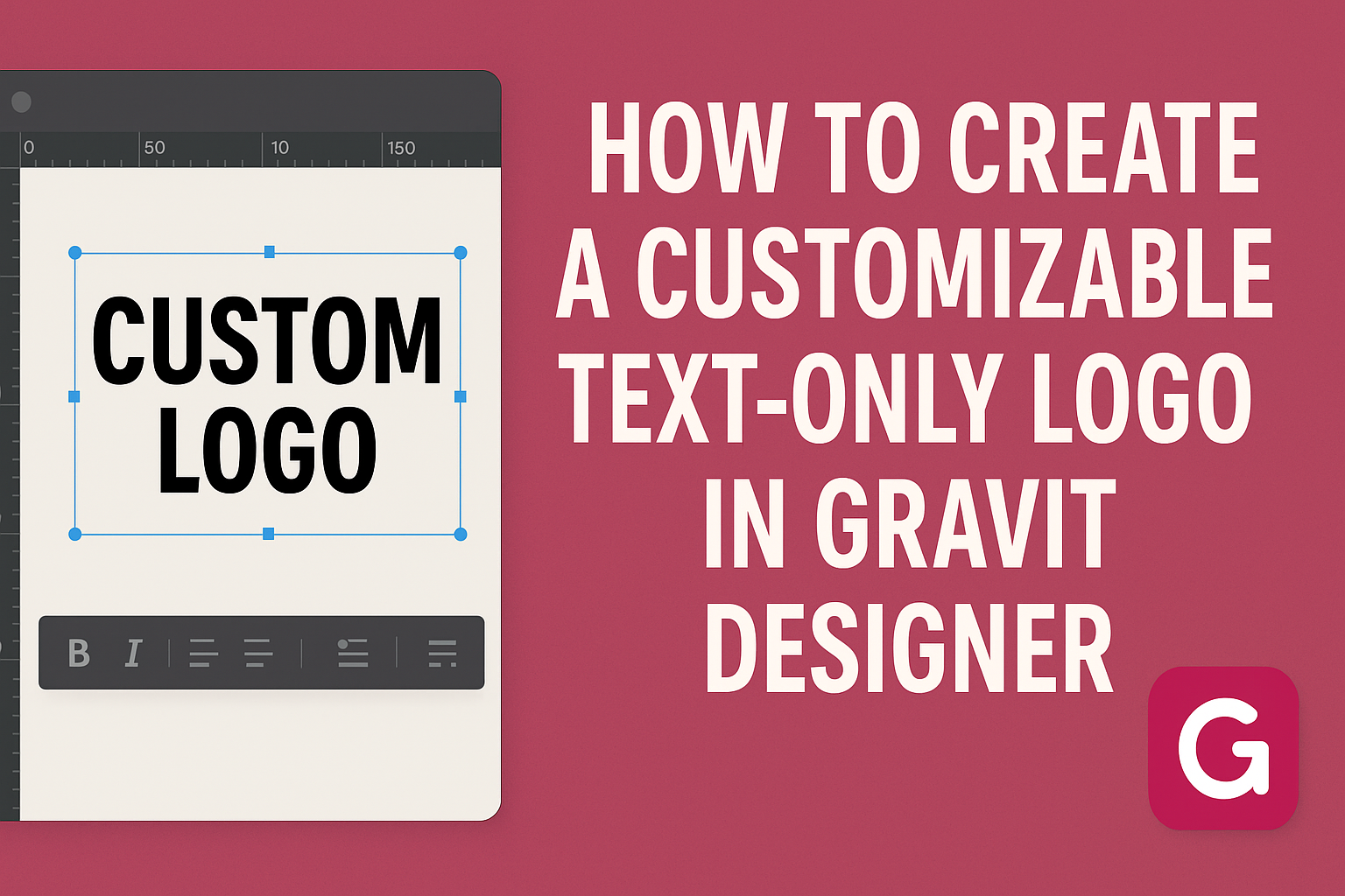 How to Create a Customizable Text-Only Logo in Gravit Designer