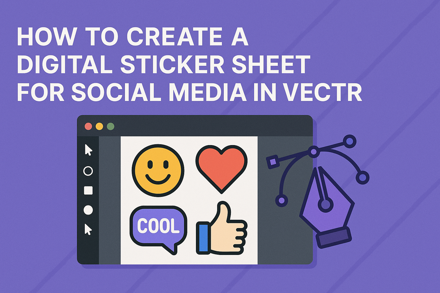 How to Create a Digital Sticker Sheet for Social Media in Vectr