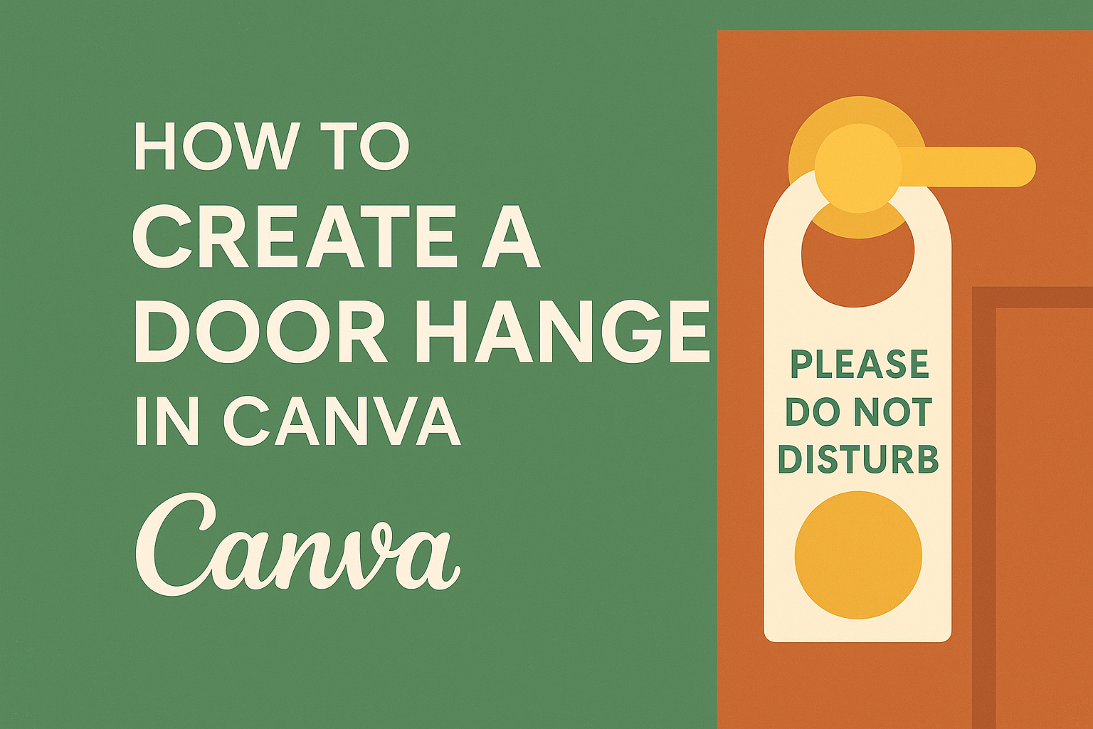 How to Create a Door Hanger in Canva