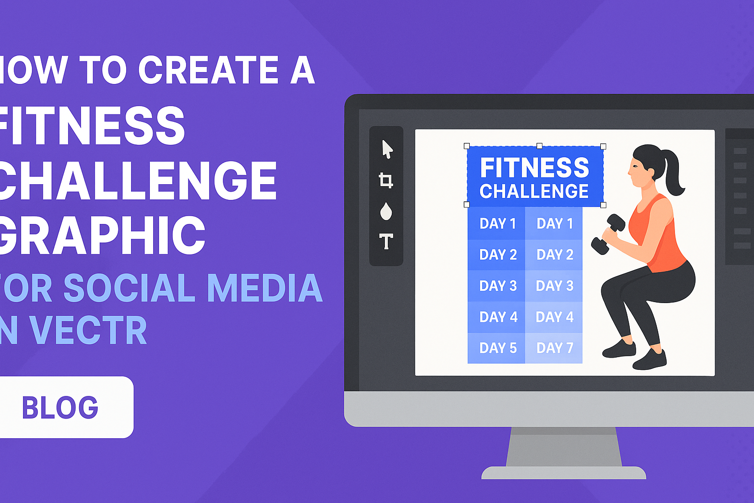 How to Create a Fitness Challenge Graphic for Social Media in Vectr