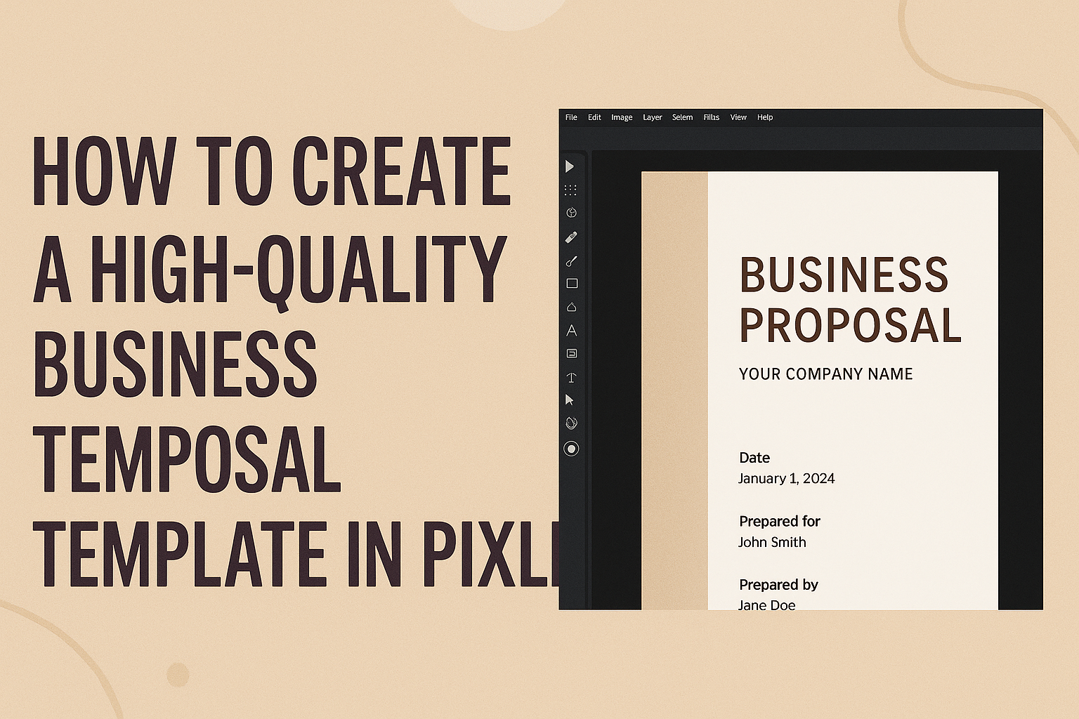 How to Create a High-Quality Business Proposal Template in Pixlr
