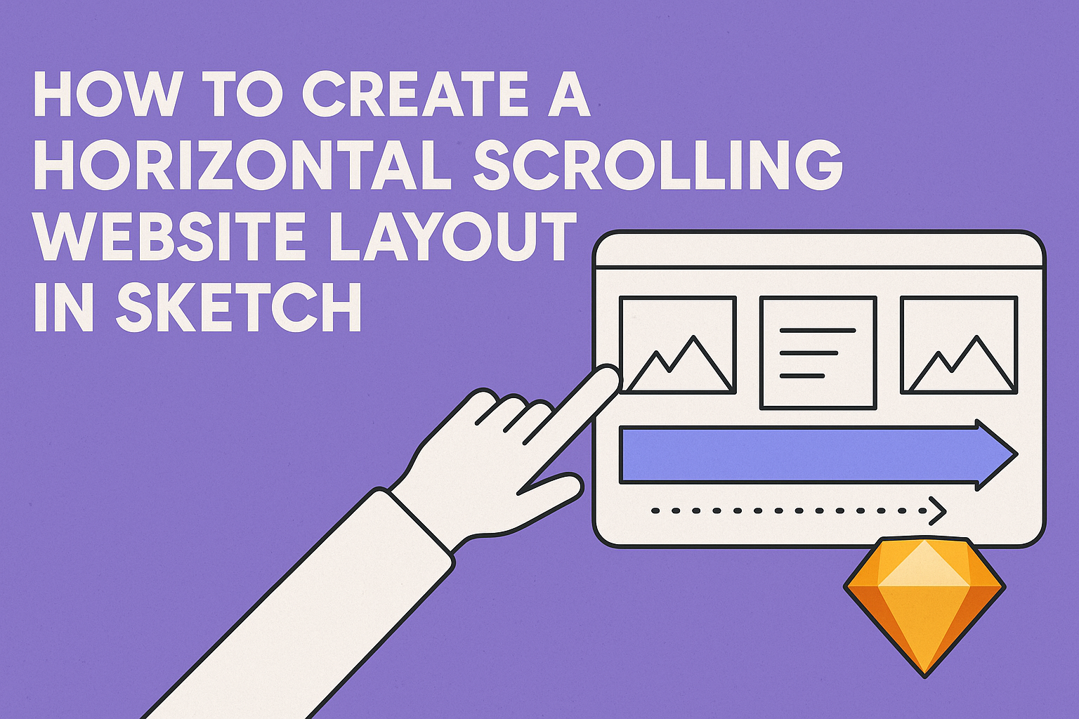 How to Create a Horizontal Scrolling Website Layout in Sketch