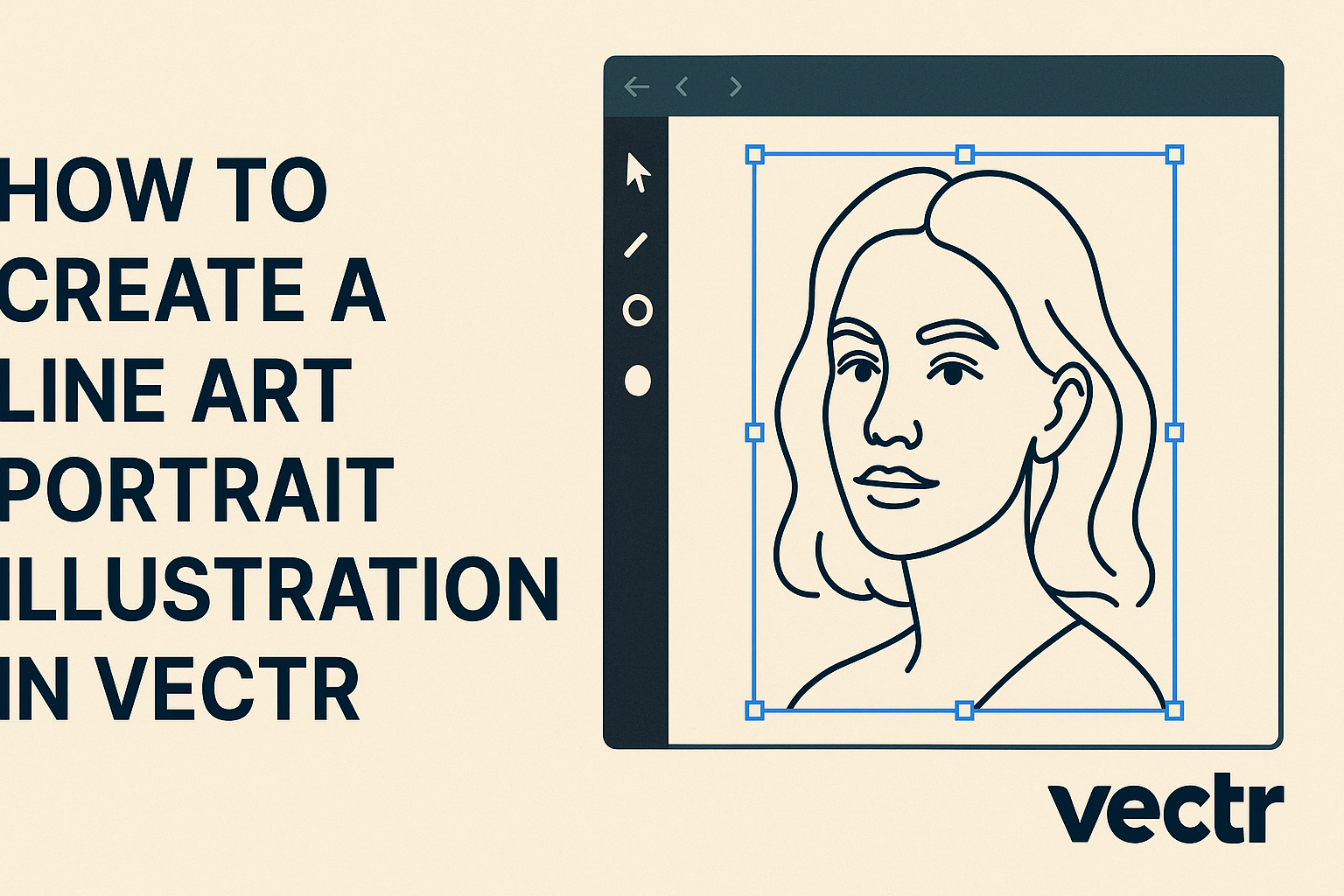 How to Create a Line Art Portrait Illustration in Vectr
