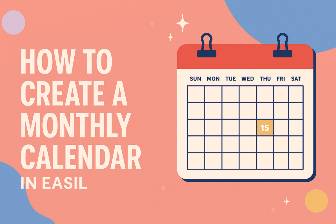 Simple Claender How to Create a Monthly Calendar in Easil