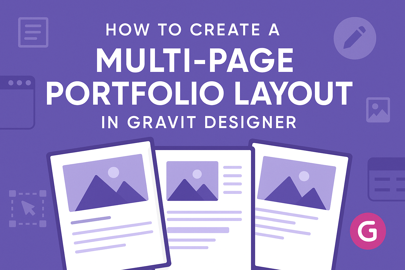 How to Create a Multi-Page Portfolio Layout in Gravit Designer