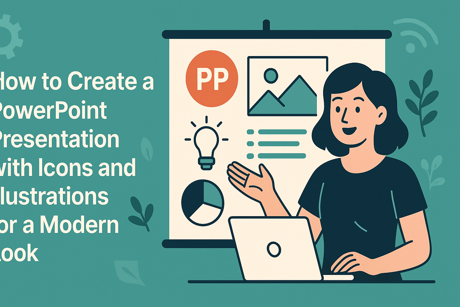 How to Create a PowerPoint Presentation with Icons and Illustrations for a Modern Look