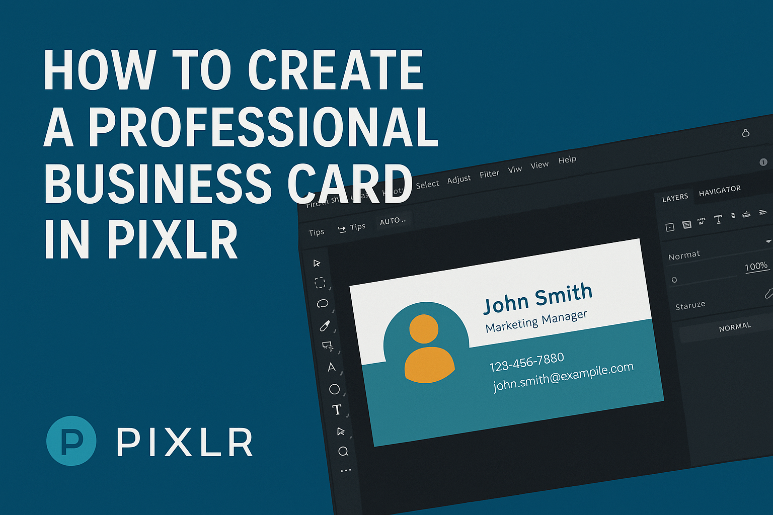 How to Create a Professional Business Card in Pixlr
