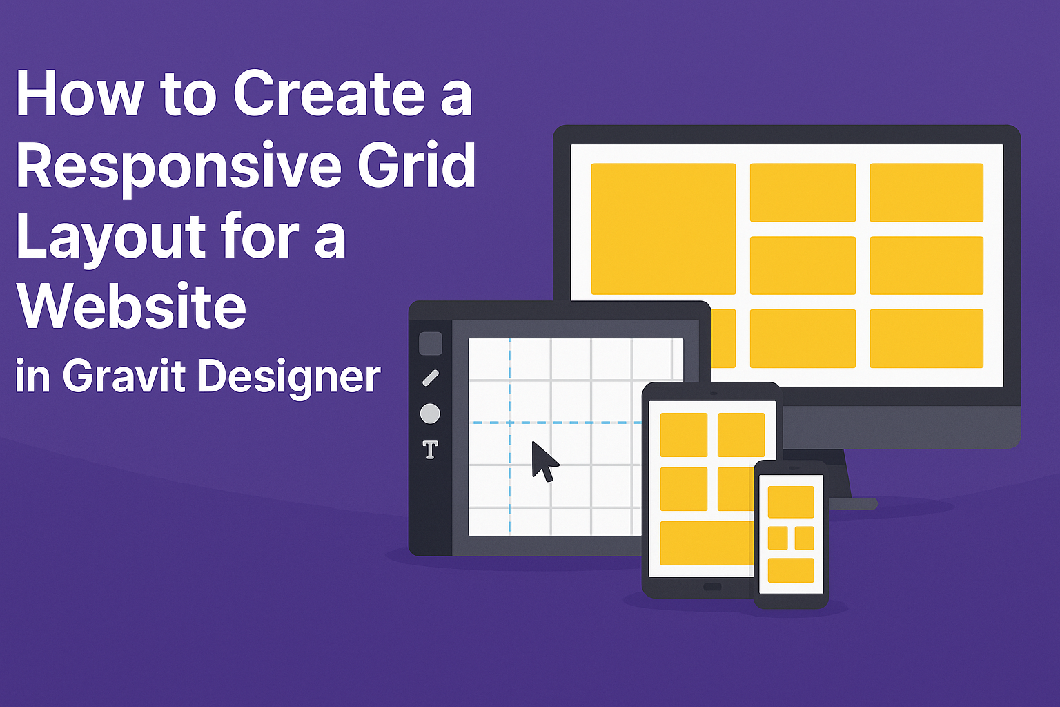 How to Create a Responsive Grid Layout for a Website in Gravit Designer