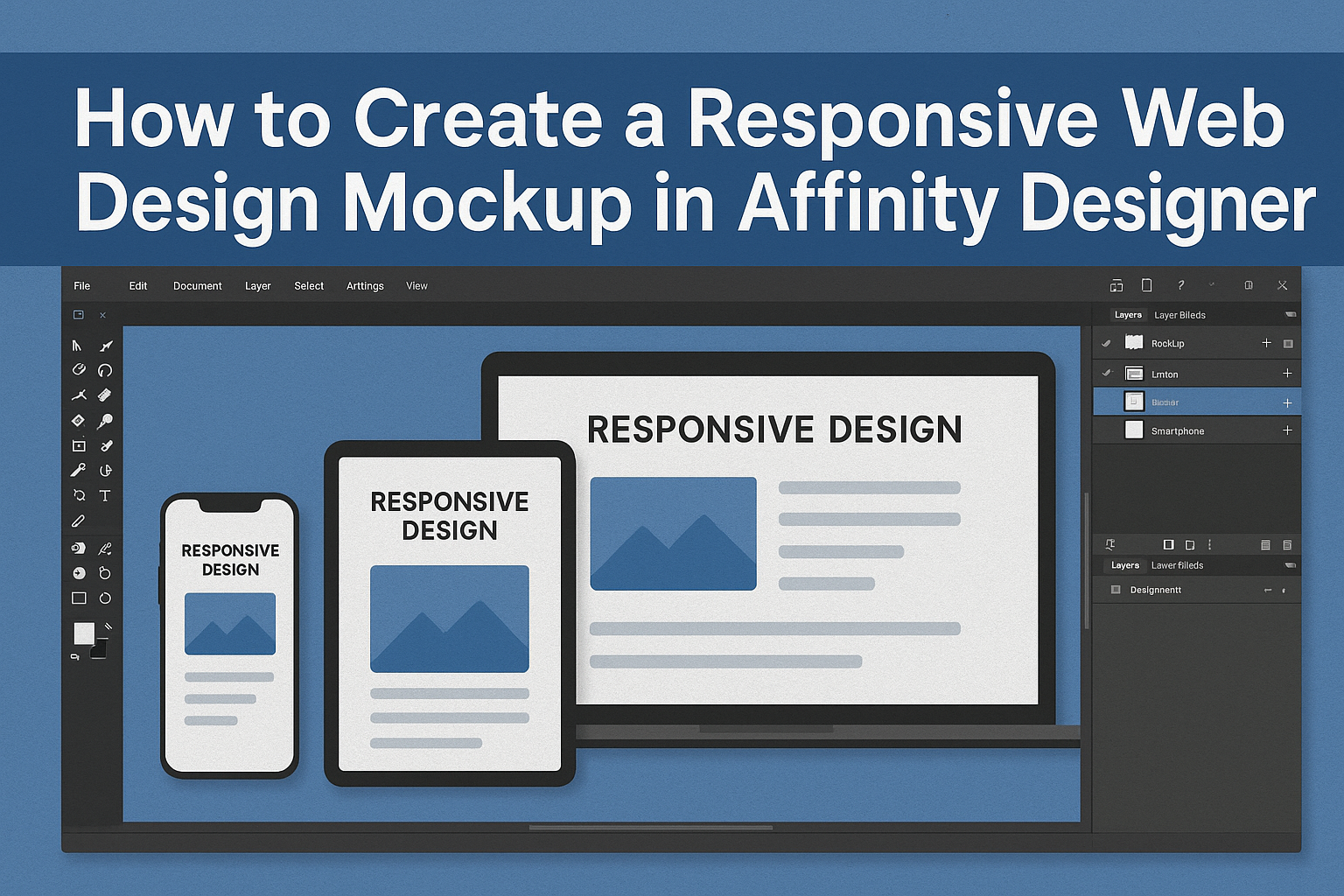 How to Create a Responsive Web Design Mockup in Affinity Designer