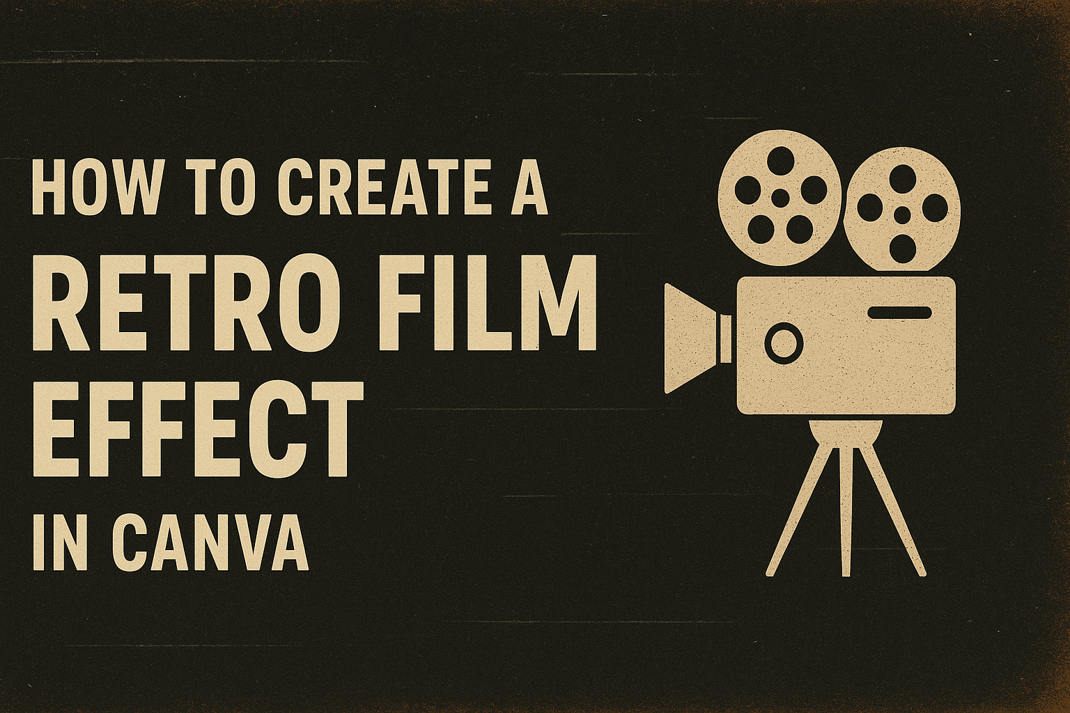 How to Create a Retro Film Effect in Canva