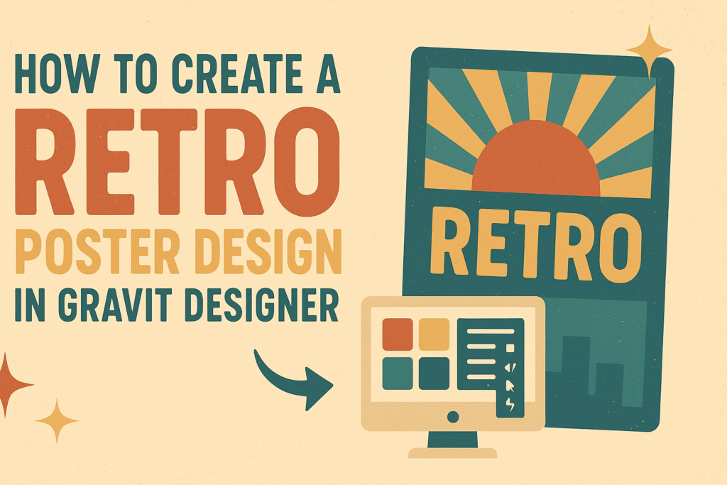 How to Create a Retro Poster Design in Gravit Designer