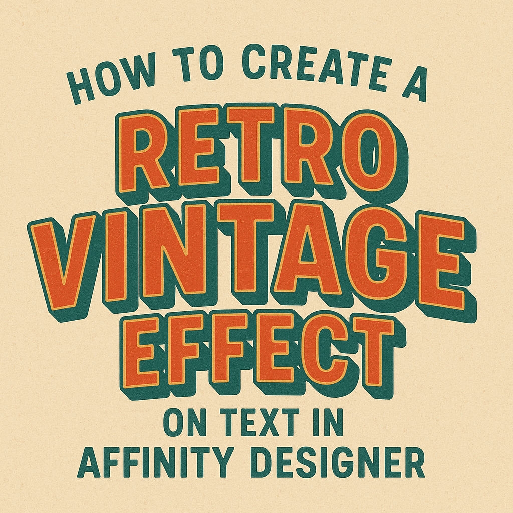 How to Create a Retro Vintage Effect on Text in Affinity Designer