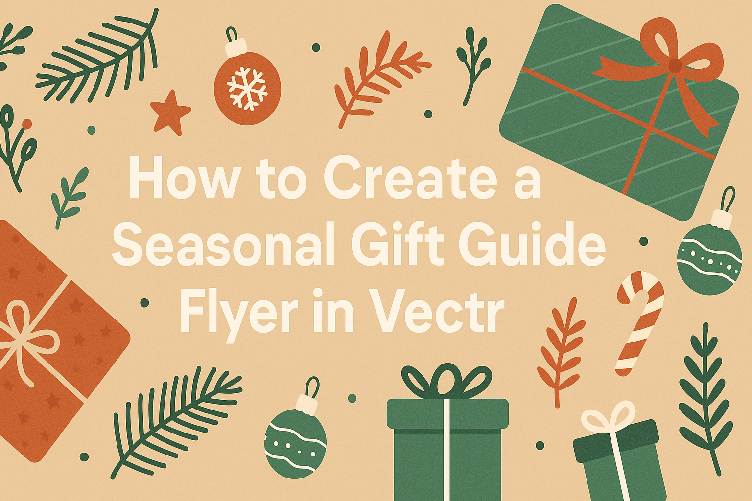 How to Create a Seasonal Gift Guide Flyer in Vectr