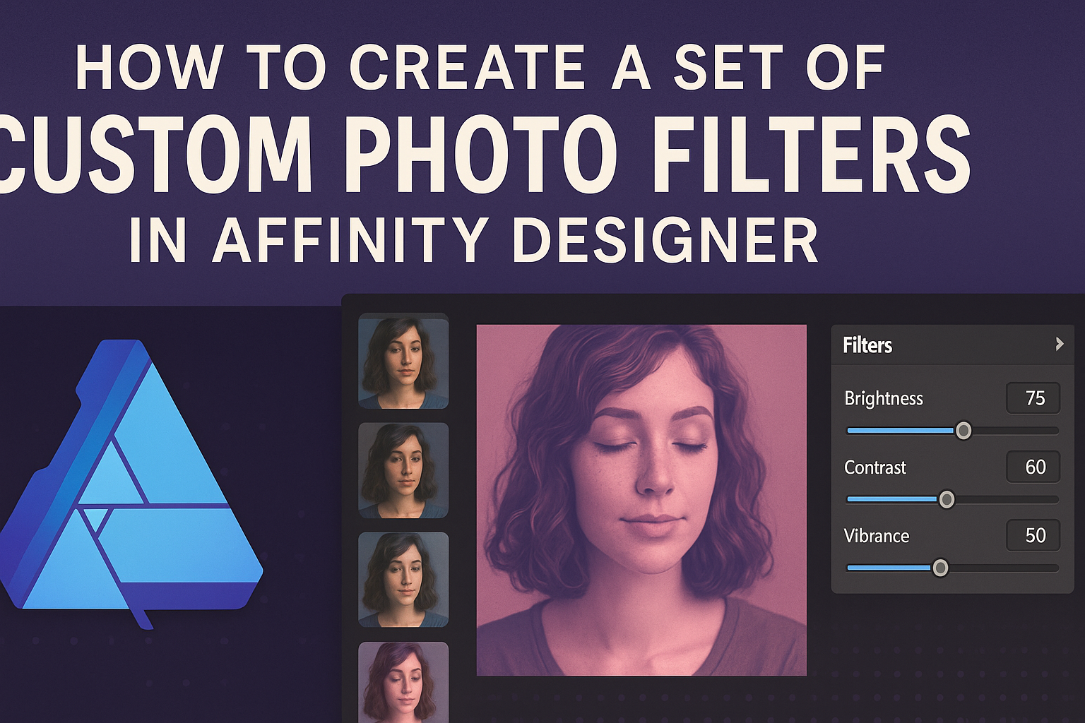 How to Create a Set of Custom Photo Filters in Affinity Designer