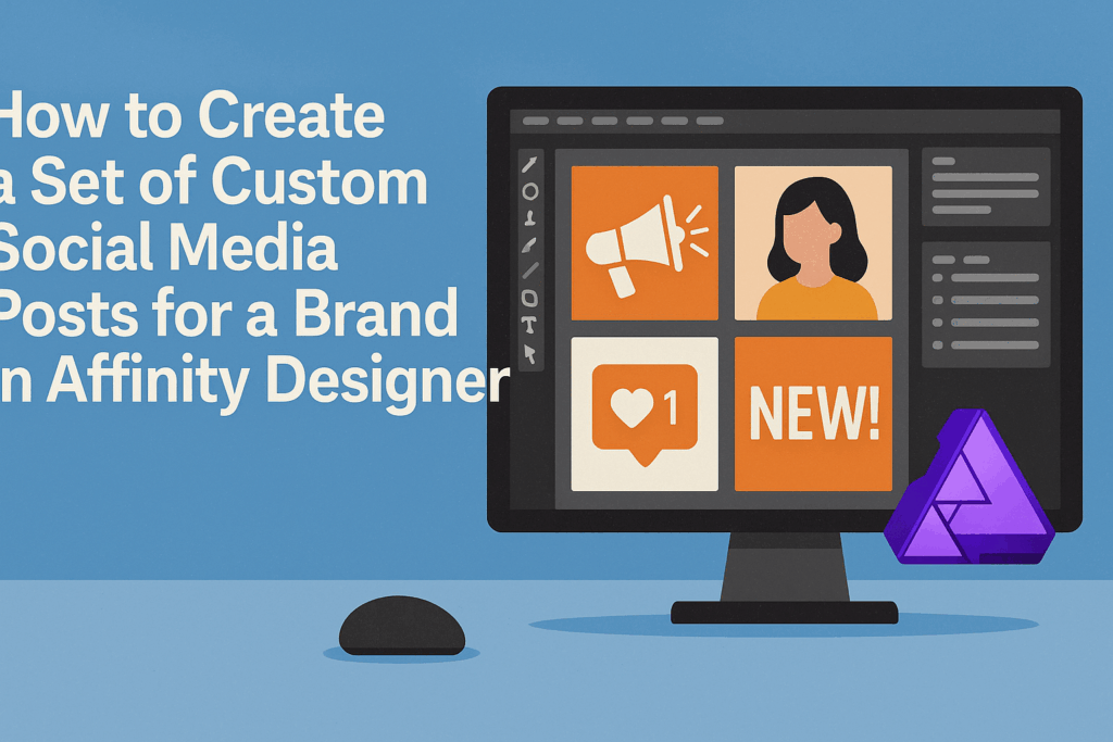 How to Create a Set of Custom Social Media Posts for a Brand in ...