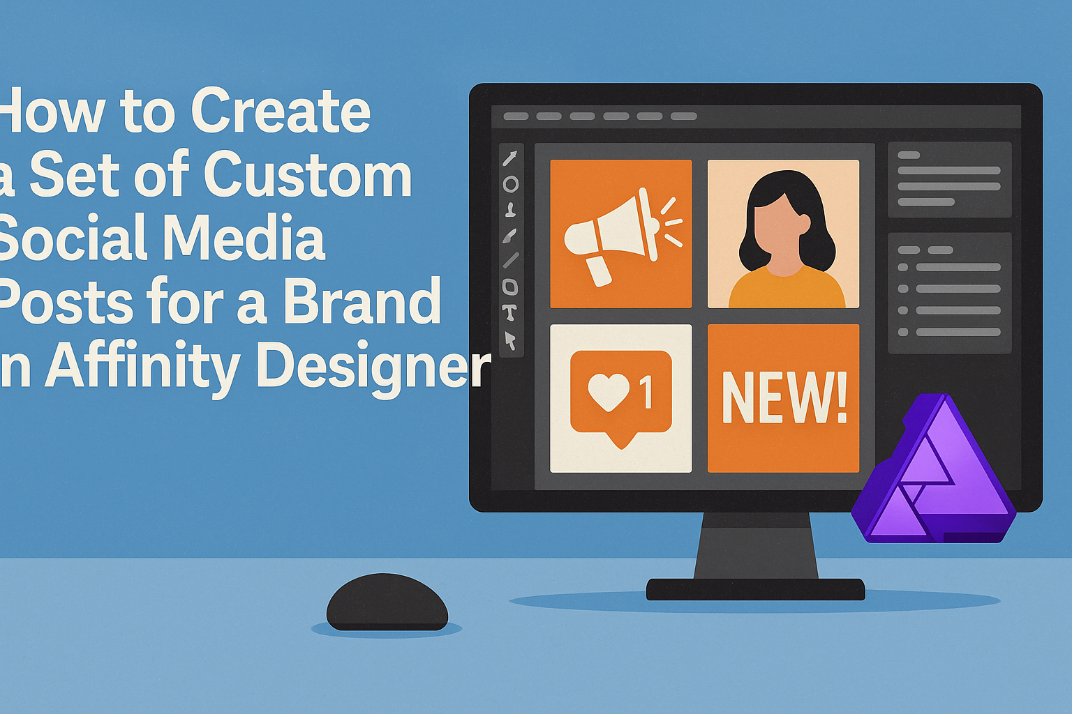How to Create a Set of Custom Social Media Posts for a Brand in Affinity Designer