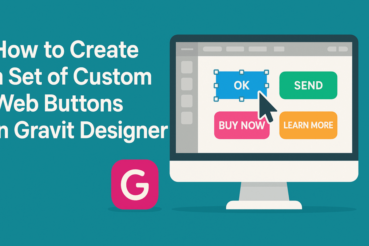 How to Create a Set of Custom Web Buttons in Gravit Designer