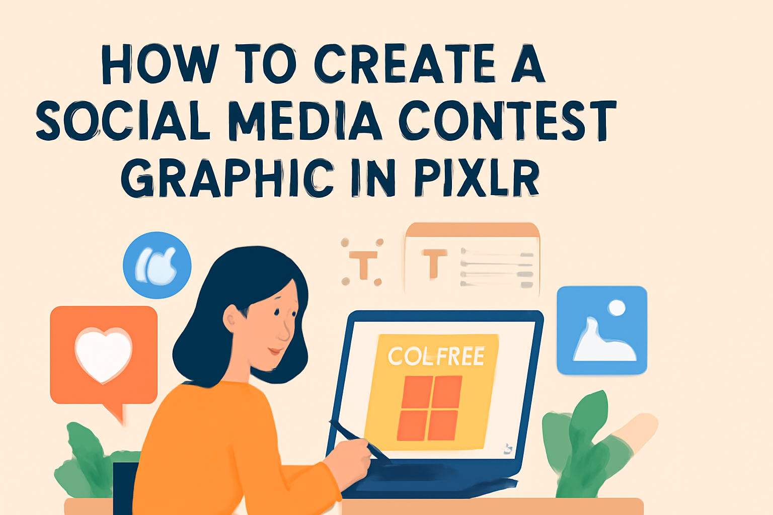 How to Create a Social Media Contest Graphic in Pixlr