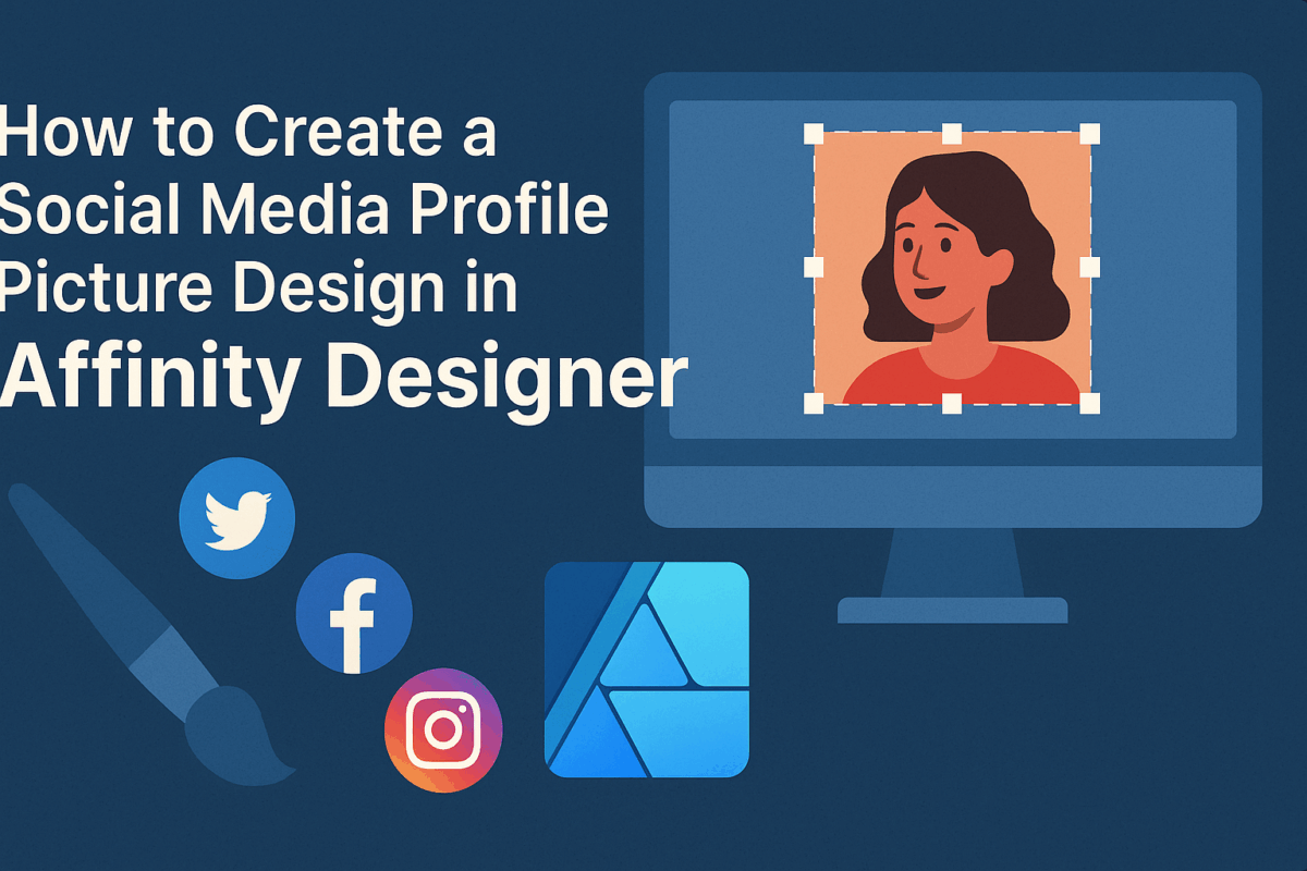 Profile Picture Layout How to Create a Social Media Profile Picture Design in Affinity Designer