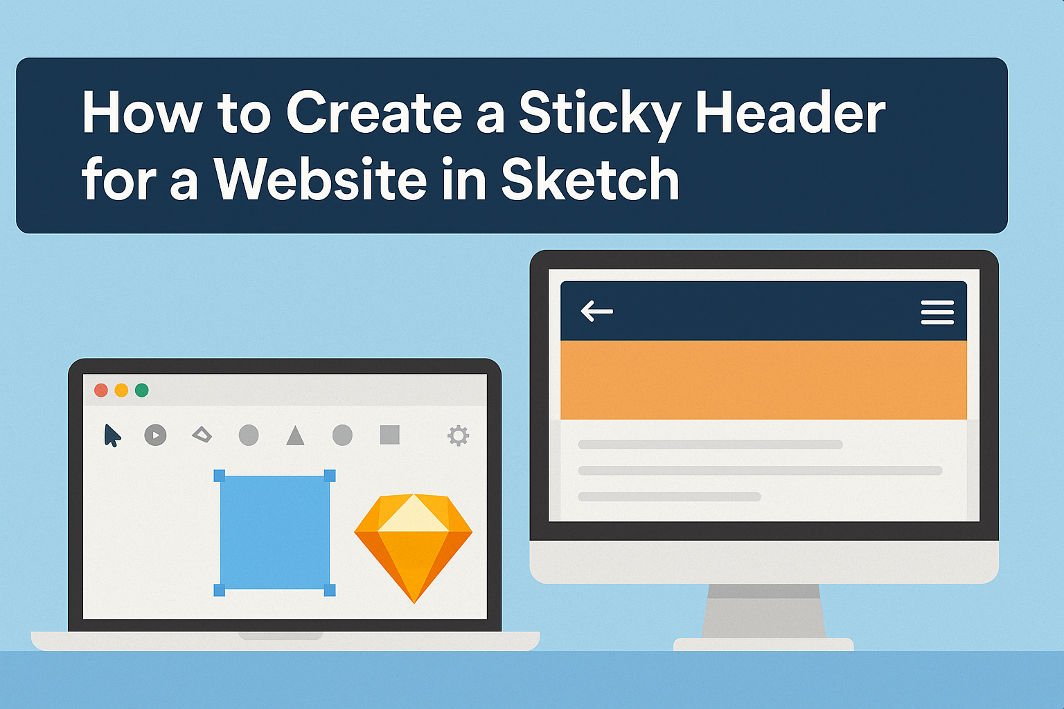 How to Create a Sticky Header for a Website in Sketch