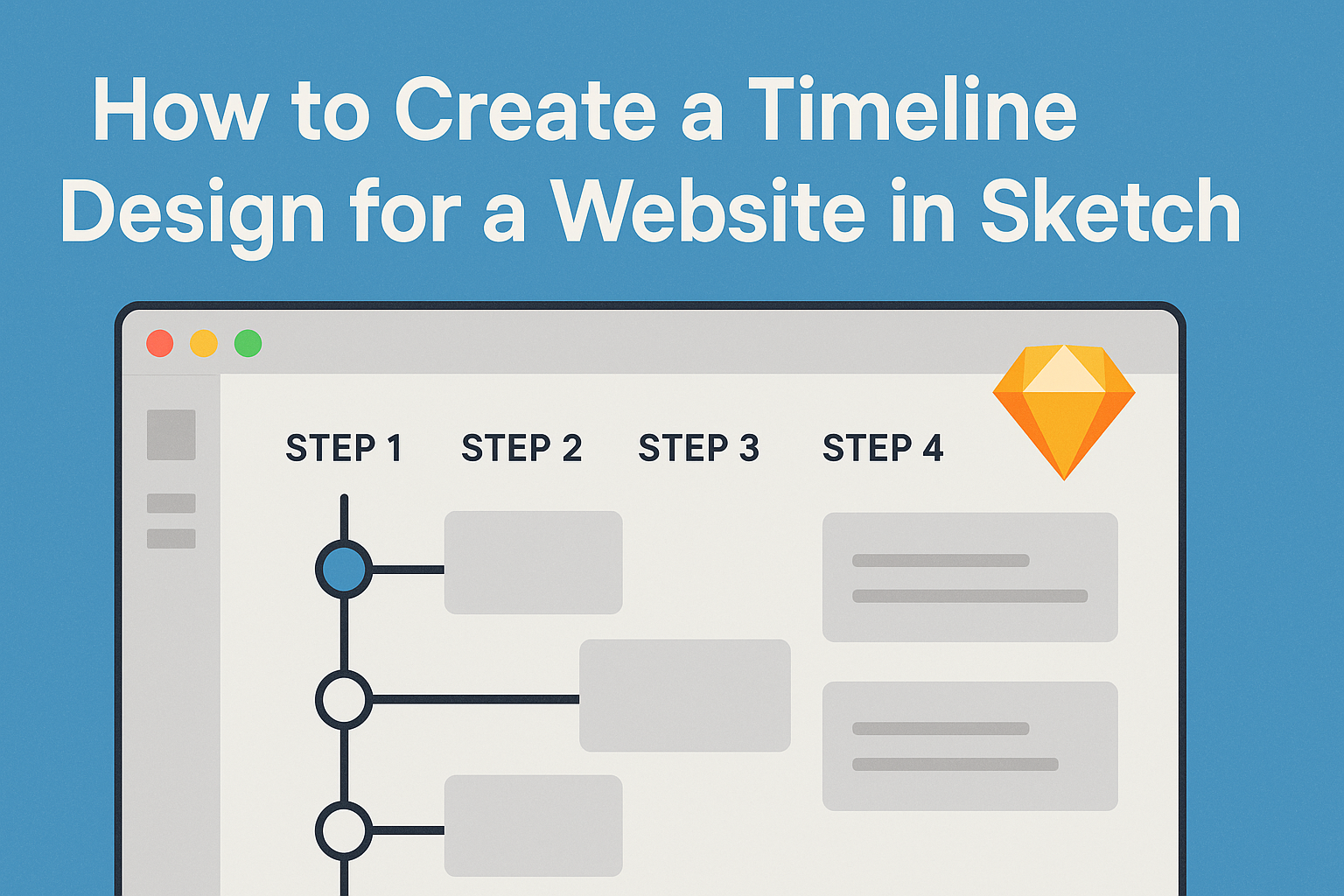 How to Create a Timeline Design for a Website in Sketch