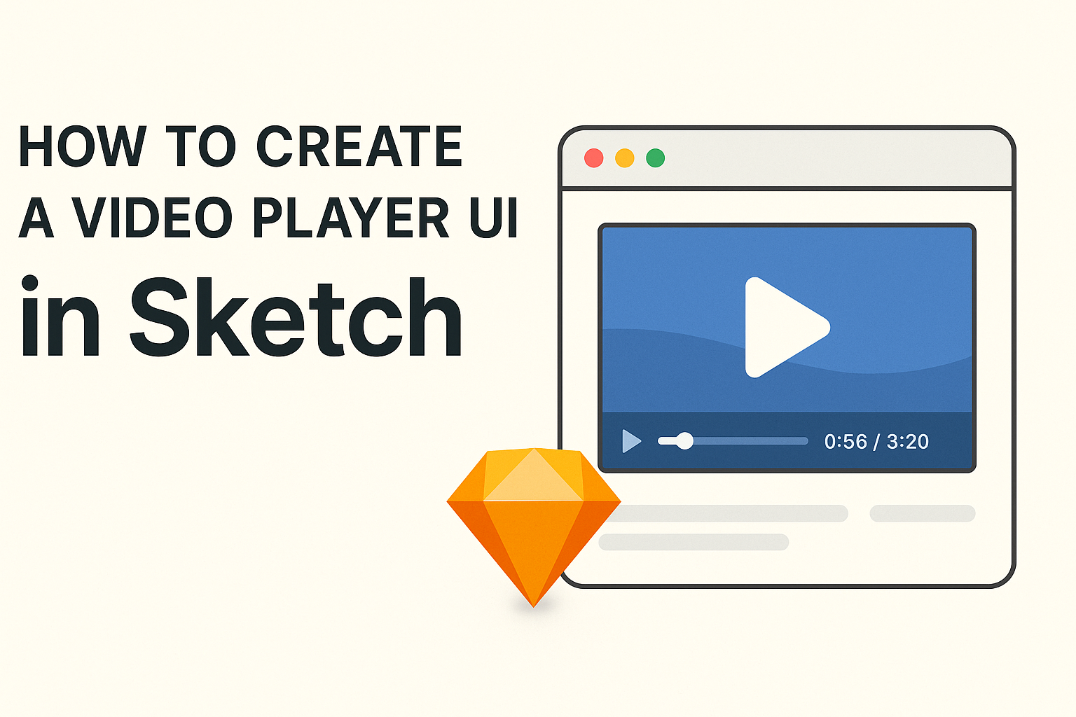 How to Create a Video Player UI in Sketch