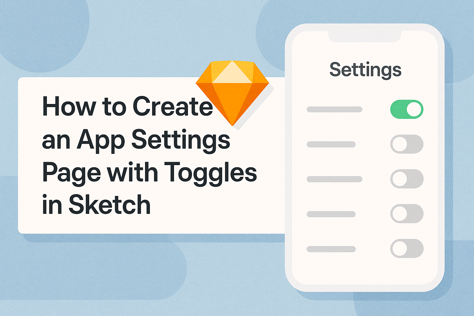 How to Create an App Settings Page with Toggles in Sketch