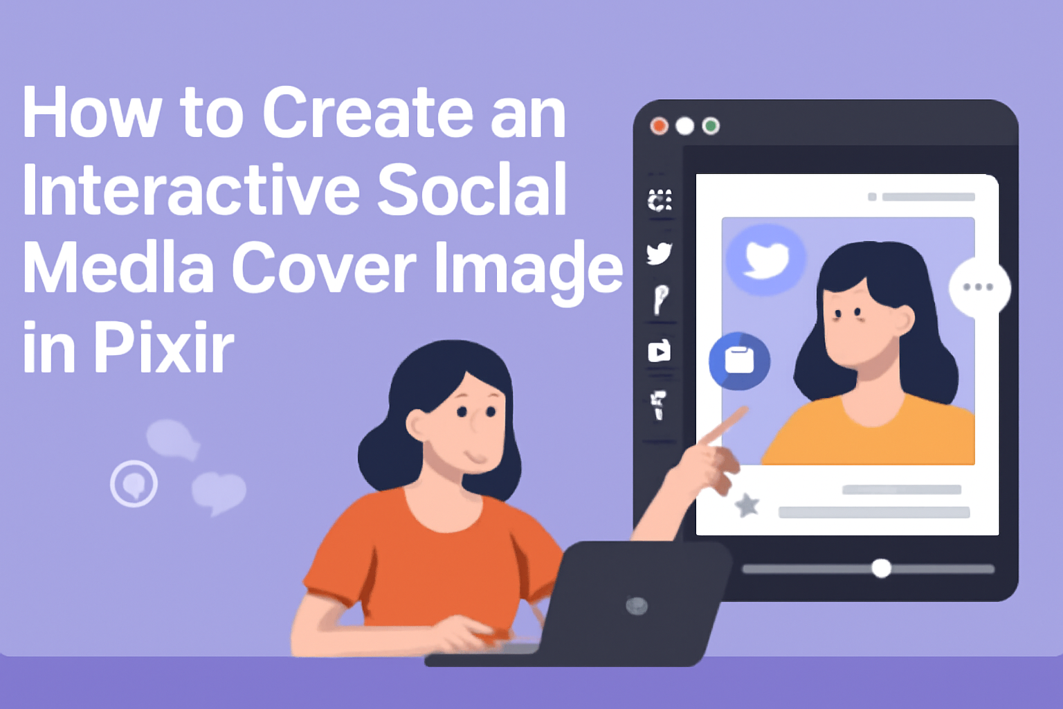 How to Create an Interactive Social Media Cover Image in Pixlr