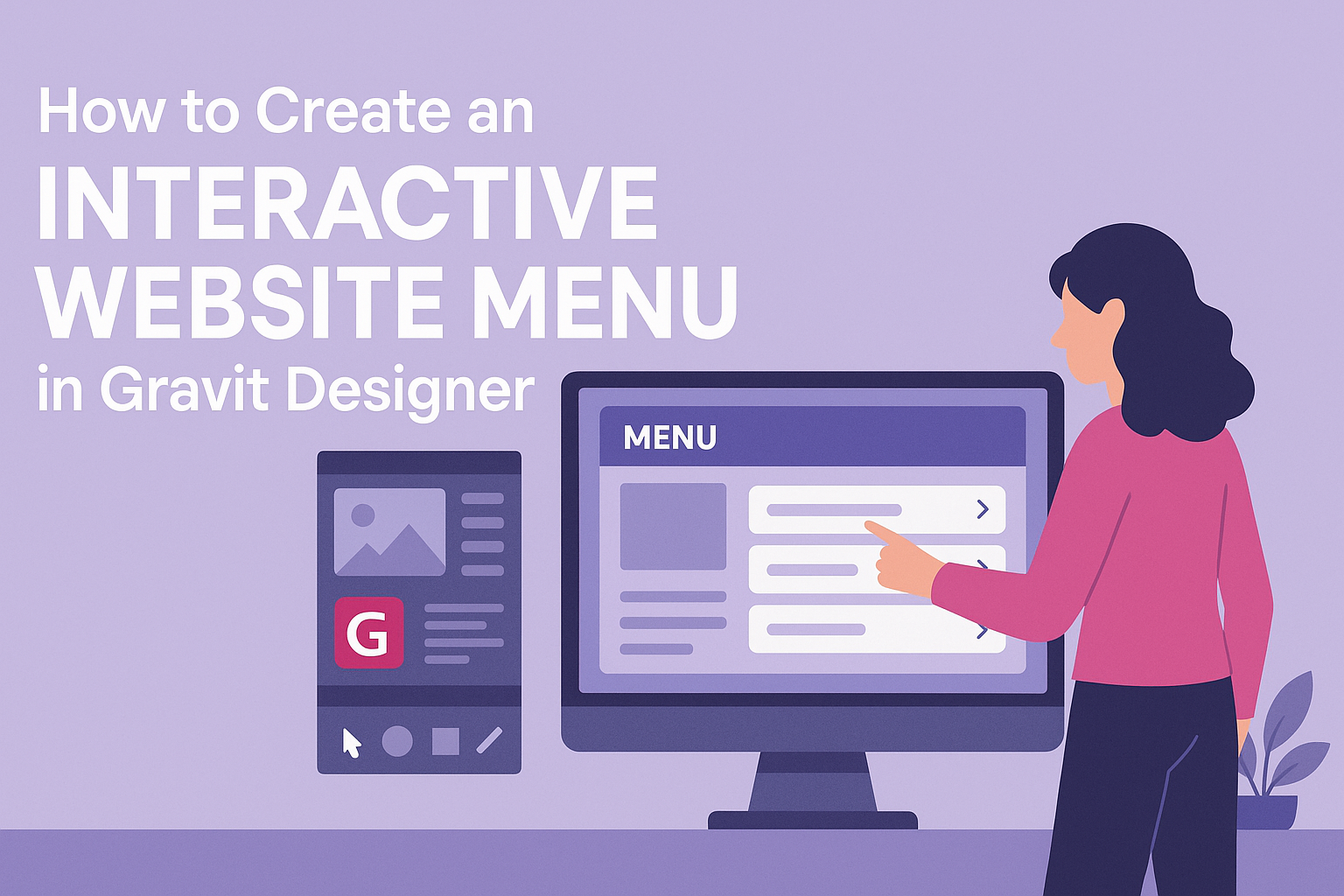 How to Create an Interactive Website Menu in Gravit Designer