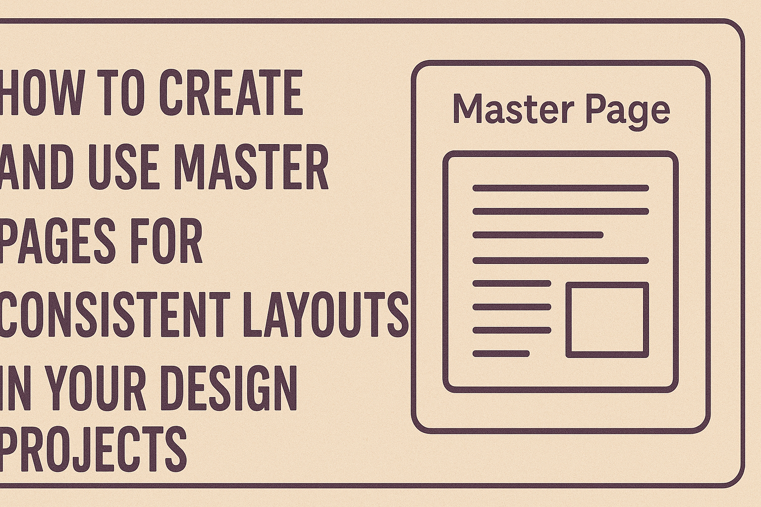 How to Create and Use Master Pages for Consistent Layouts in Your Design Projects