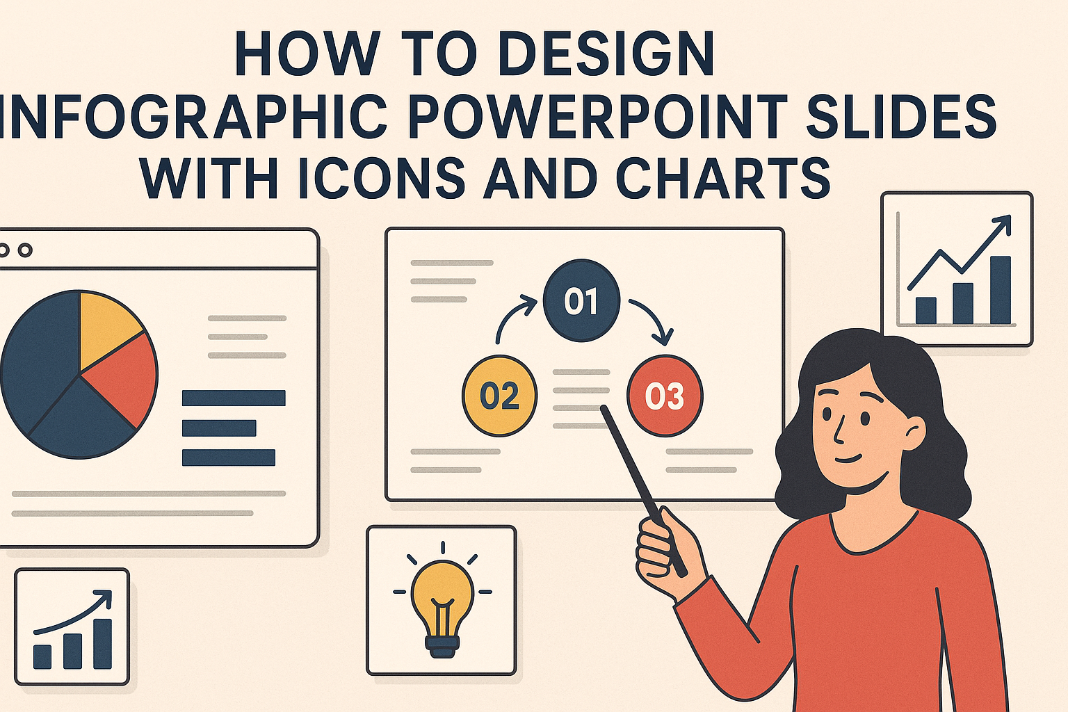How to Design Infographic PowerPoint Slides with Icons and Charts