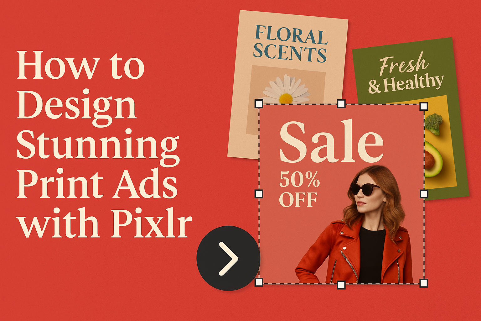 How to Design Stunning Print Ads with Pixlr