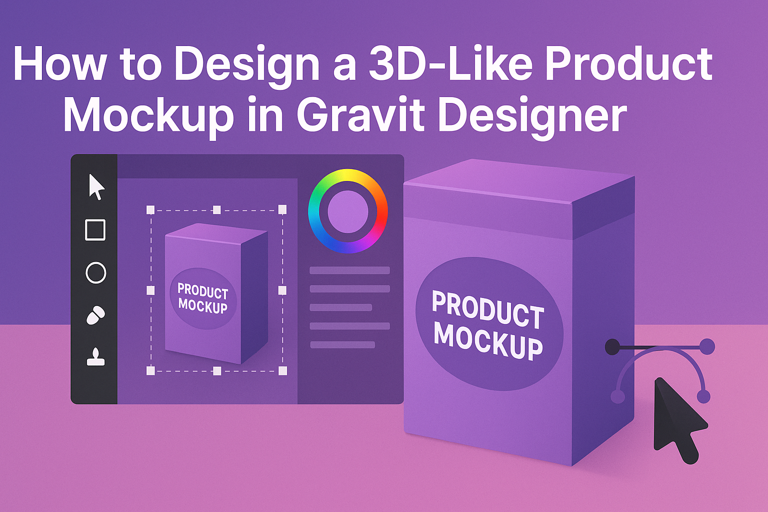 How to Design a 3D-Like Product Mockup in Gravit Designer